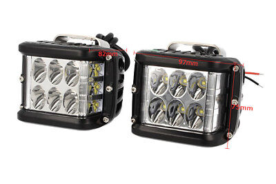 Coppia Fari Faretti Fanali Diurne Led DRL Con Luci Laterali Destra e Sinistra