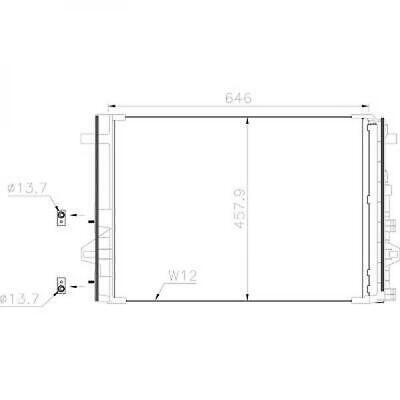 Condensatore clima ClasseA 176 ClasseB 246 GLA CLA A2465000454