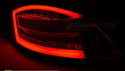 Coppia Fari Fanali Tuning BOXSTER 987 CAYMAN 2004>08 Rosso freccia dinamica LED