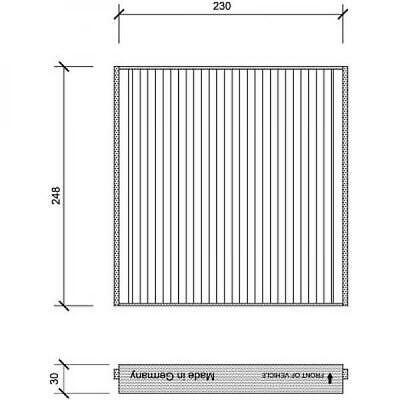 Filtro abitacolo al carbone attivo E85/E86/E89