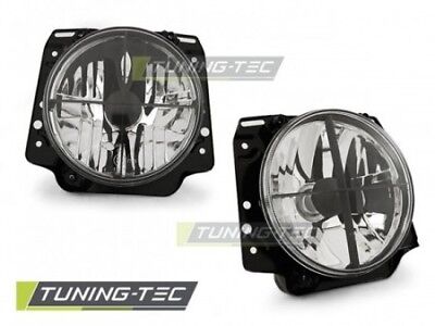 Coppia Set Fari Fanali Anteriori Tuning GOLF 2 08.83-08.91 Cromato H4