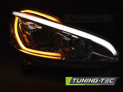 Coppia Fari Fanali Anteriori Tuning 208 2012 > 2015 Cromati Tube light