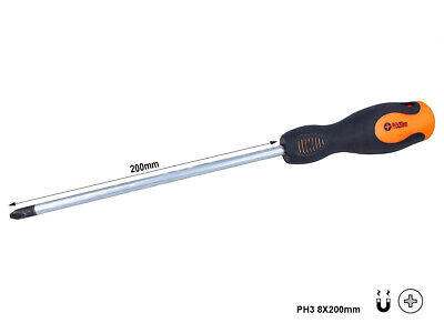 Cacciavite a Croce PH3 8X200mm Con Punta Magnetica <ul> <li> Lama In Cromo