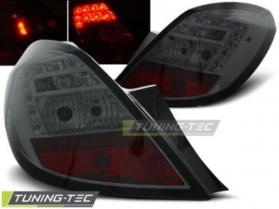 Coppia Fari Fanali Posteriori Tuning CORSA D 5D 04.06-14 Fume' LED