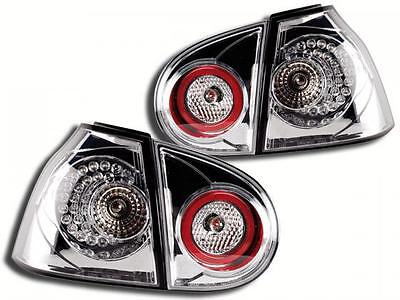 LED Taillights for Golf 5 (Typ 1K) Yr. 2003-2008 chrome ONLY RIGHT HAND DRIVE