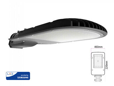 Lampione Stradale Led 100W Chip Samsung Freddo 6400K Street Lamp Strada Giardino