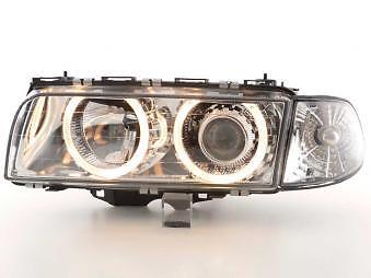 Coppia Fari Fanali Anteriori Tuning Angel Eyes serie 7 E38 95-98 cromato