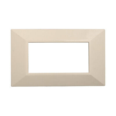 ETTROIT Placca Piramide Serie Moon 4P Colore Sabbia Compatibile Con Bticino