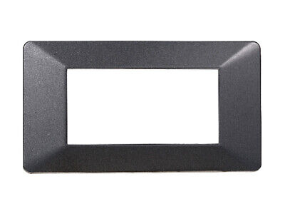 ETTROIT Placca Plastica Serie Starlight 4P Colore Acciaio Scuro Compatibile Con