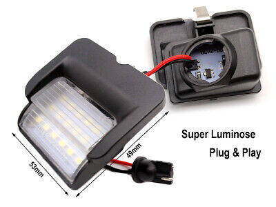 Kit Luci Targa Led Polo 6N 1994-1999 Canbus No Errore Bianco 6000K 12V 5W