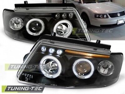 Coppia Fari Fanali Tuning PASSAT B5 3B (11.1996-08.2000) ANGEL EYES Neri