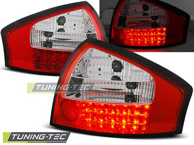 FANALI POSTERIORI A LED ROSSO BIANCO per A6 05.97-05.04