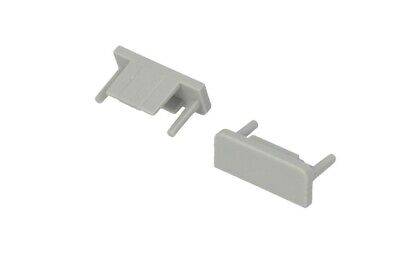 Coppia Tappi Tappini Termine Per Chiusure Profilo Barra Alluminio Tondo Slim