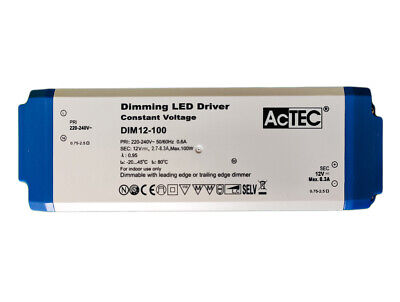 Alimentatore Dimmerabile Con Triac Dimmer Taglio di Fase DC 12V 100W Per