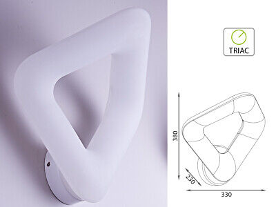 Applique Lampada Led Da Parete Muro Design Moderna 20W 3000K Dimmerabile Con