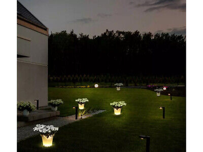 Lampada Luce Led RGBW Luminoso Forma Vaso Ricaricabile Con Telecomando Incluso