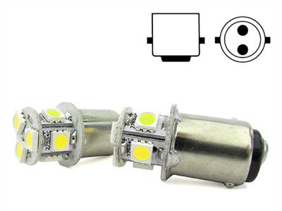 2 Lampade Led Barca Nautica BA15D B15D Bianco Freddo 12V 24V 2W No Polarita Pie