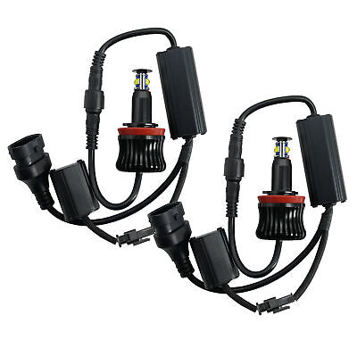 Led angel eyes type 8 800lm 6500°K 20W 8-30V attacco H8 con dissipatore di