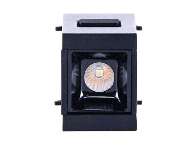 Faretto Led Spotlight 1W 24V Neutro 4000K CRI 90 UGR 19 Per Sistema Binario