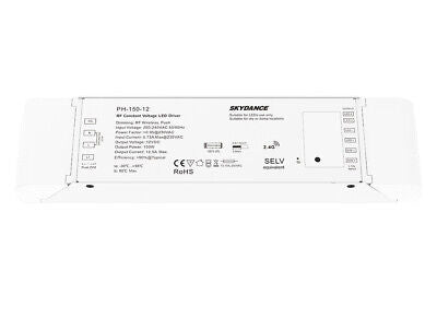 Alimentatore Dimmerabile CV 12V 150W Con Pulsante N.O. e Telecomando RF 2.4G