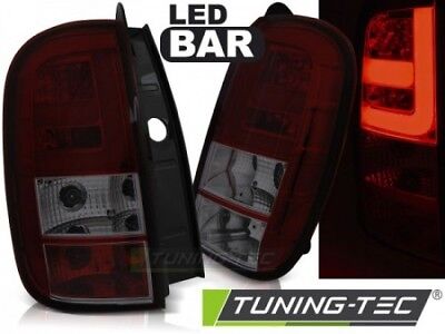 Coppia Fari Fanali Posteriori Tuning DUSTER 04.10- LED BAR Fume' Rosso