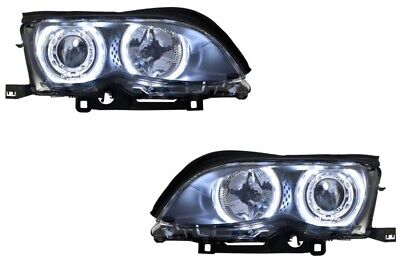 Fari LED Angel Eyes adatti per Serie 3 E46 (09.2001 - 03.2005) Xenon Look B