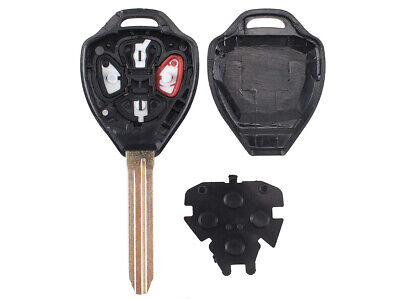 Guscio Chiave Telecomando 4 Tasti con Lama TOY43 Batteria Su Circuito Senza
