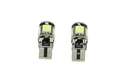 Coppia 24V Lampade Led Canbus T10 W5W Rosse Luci Posizione Targa Per Camion Bus