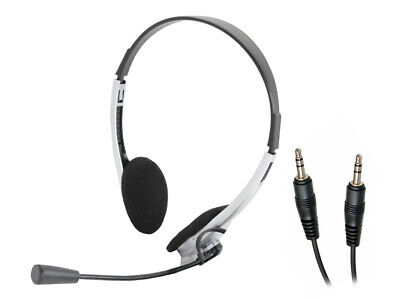 Cuffia con Microfono per PC Doppio Jack 3,5mm Audio Separato <ul><li>Cuffia