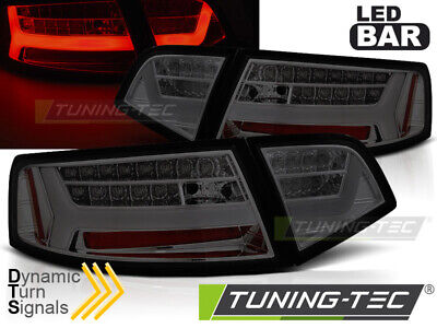 FANALI POSTERIORI LED BAR FUME SEQ per A6 08-11 SEDAN