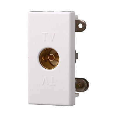 ETTROIT Connettore Presa TV Femmina Colore Bianco Compatibile Con Bticino