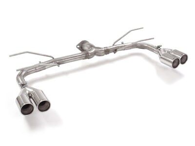ABARTH 124 Ragazzon tubo posteriore Gr. N inox sdoppiato con terminali rotondi