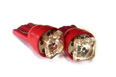 Coppia 2 Lampade Led T10 Con 1 F5 Flux Colore Rosso Red 12V 0,2W <p>