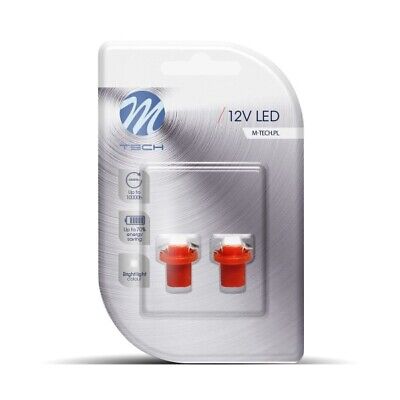 Blister 2x LED L092 B8.5D 1xSMD5050 rosso
