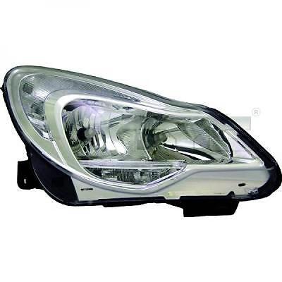 Faro fanale anteriore Sinistro CORSA D 02/11- TYC H7+H1 con motorino reg el