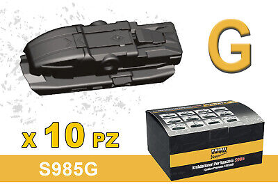 Kit 10 Attacchi G Per Spazzole Tergicristallo Carall S985 Flat e T191 Ibrida <p