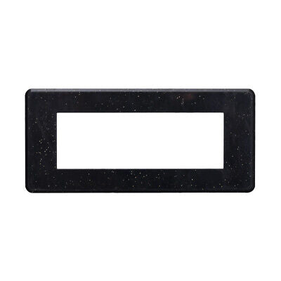 ETTROIT Placca Slim Sottile 6P Serie Moon Colore Nero Brillante Lucido