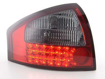 Coppia Fari Fanali Posteriori Tuning LED A6 Berlina (4B) 97-03 rosso/nero