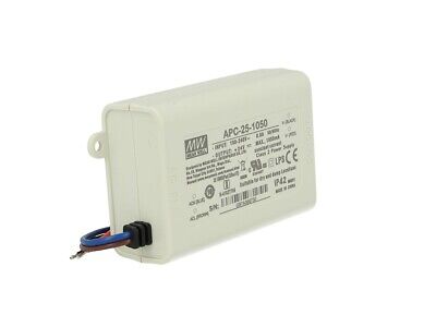 Led Driver CC MeanWell APC-25-1050 Trasformatore 1050mA 9V-24V DC 25W Corrente