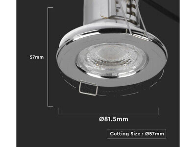 Faretto Led da Incasso Dimmerabile 5W 6400K Colore Nichel Satinato IP65 Resiste