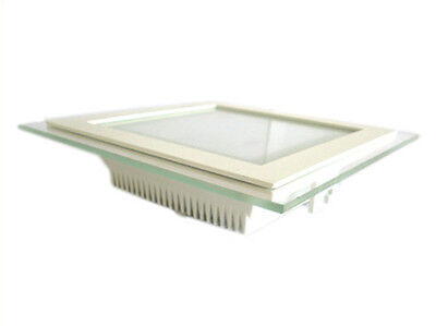 Faretto Led Da Incasso Quadrato 18W Bianco Naturale Con Vetro Stile Moderno Illu