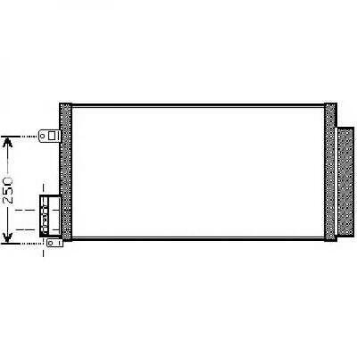 Condensatore clima MITO 08- 1.4i 1.3JTD 1.6JTDM misura 627x295x16