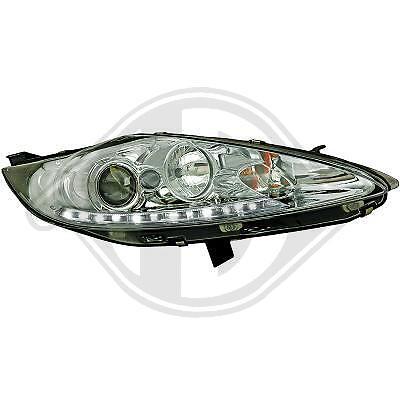 Coppia Fari Fanali Anteriori TUNING FIESTA 08-12 cromati con motorino