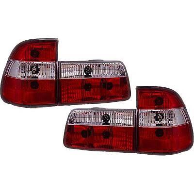 Coppia fari fanali posteriori TUNING Serie 5 E39 95-00 rosso bianco Touring