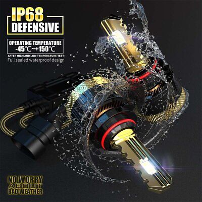 Kit Full Led Golden Key HB3 9005 HB4 9006 H10 120W 12000 Lumen 12V 6500K IP68 4