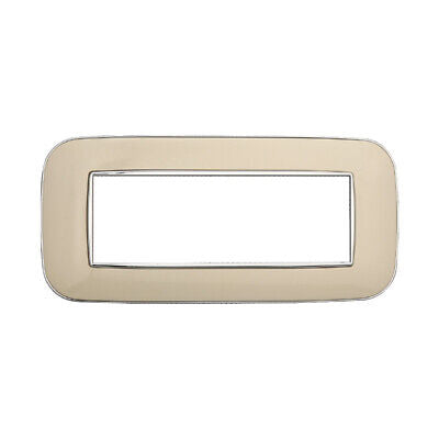 ETTROIT Placca Orbis Serie Moon 6P Colore Sabbia Compatibile Con Bticino