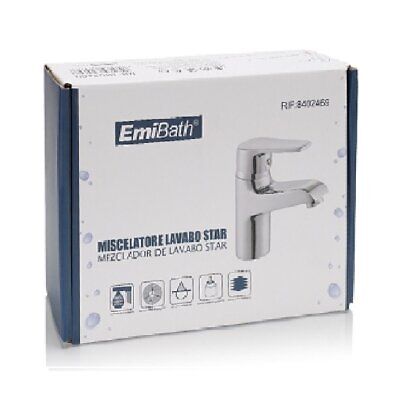 Kit Miscelatore Bagno Rubinetto Da Argento Cromato Misura 170x140mm <ul><li>Il