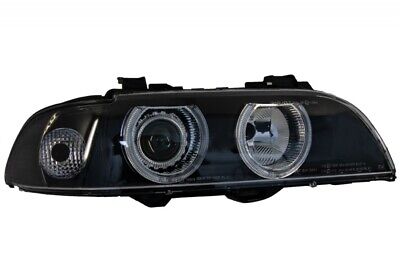 Fari Angel Eyes adatti per Serie 5 E39 Sedan Touring (1996-2003) Black Grey