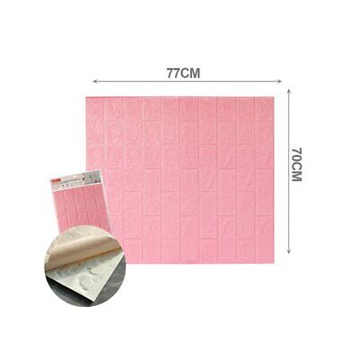 10 PZ Carta da Parati 3D Rosa Pannelli Autoadesivi Per Pareti Muri Wallpaper