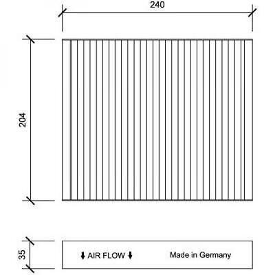 Filtro abitacolo antipolline CRUZE 09- J INSIGNIA
